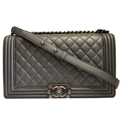 chanel boy grey|chanel boys bag.